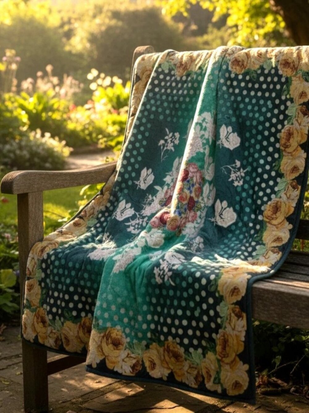 NWT Johnny Was Biya JWLA Paza Laurel Canyon Cozy Blanket Throw Reversible